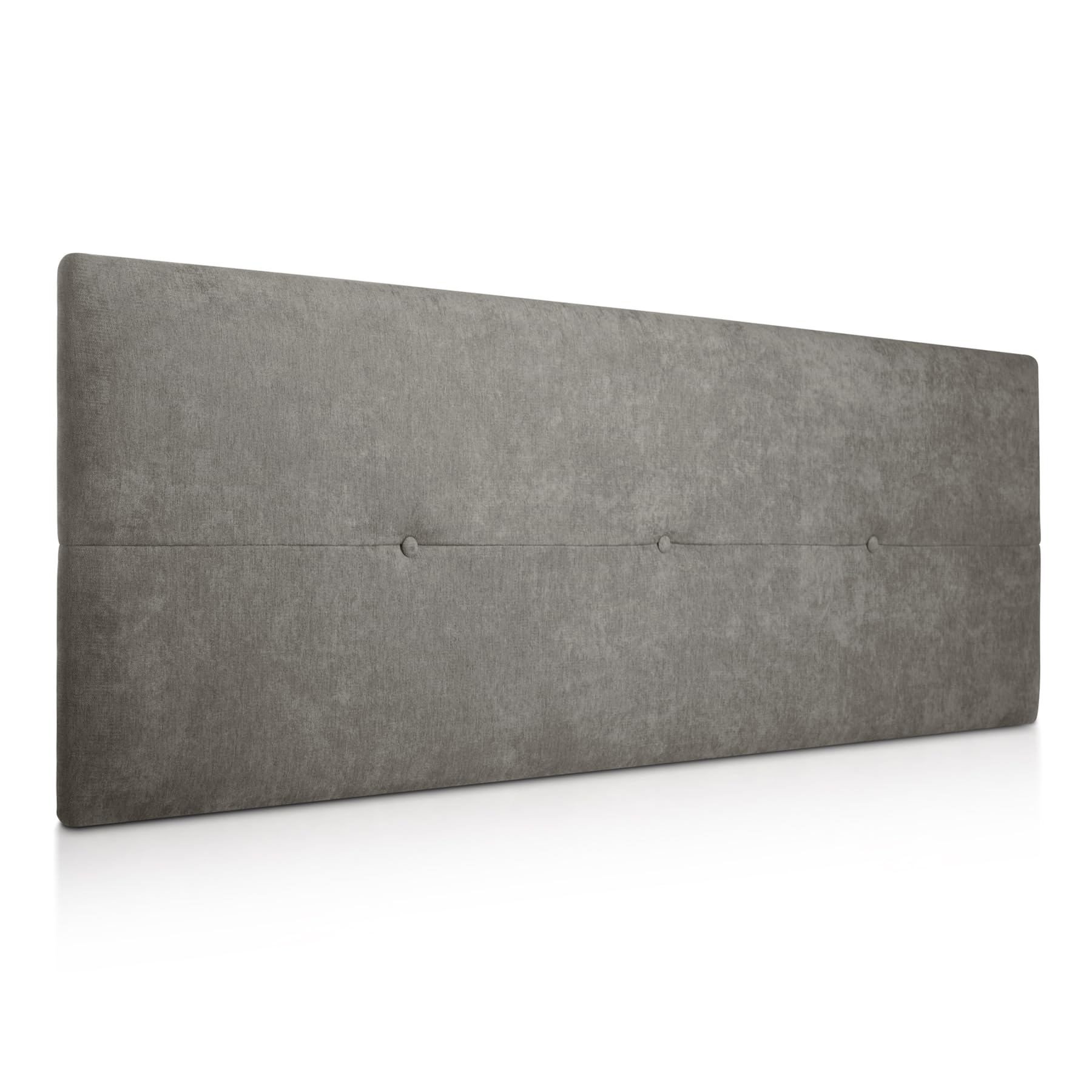 SUENOSZZZ - Cabecero de Madera Jazmin, tapizado Acolchado, en Tela Rio2 Color Gris Cabeceros Madera para Dormitorio | Cama Matrimonio | Cama Juvenil | Camas de 140 cm, 135 cm, 120 cm