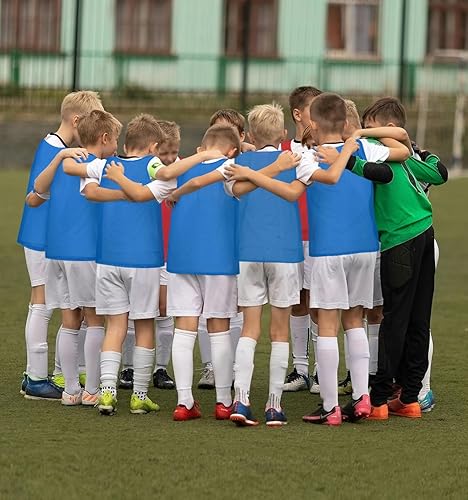 Miniatura 2 de Soccer Pennies Youth, chalecos de práctica de equipo para deportes, camiseta de práctica de fútbol para niños, adolescentes y adultos, juego de 12