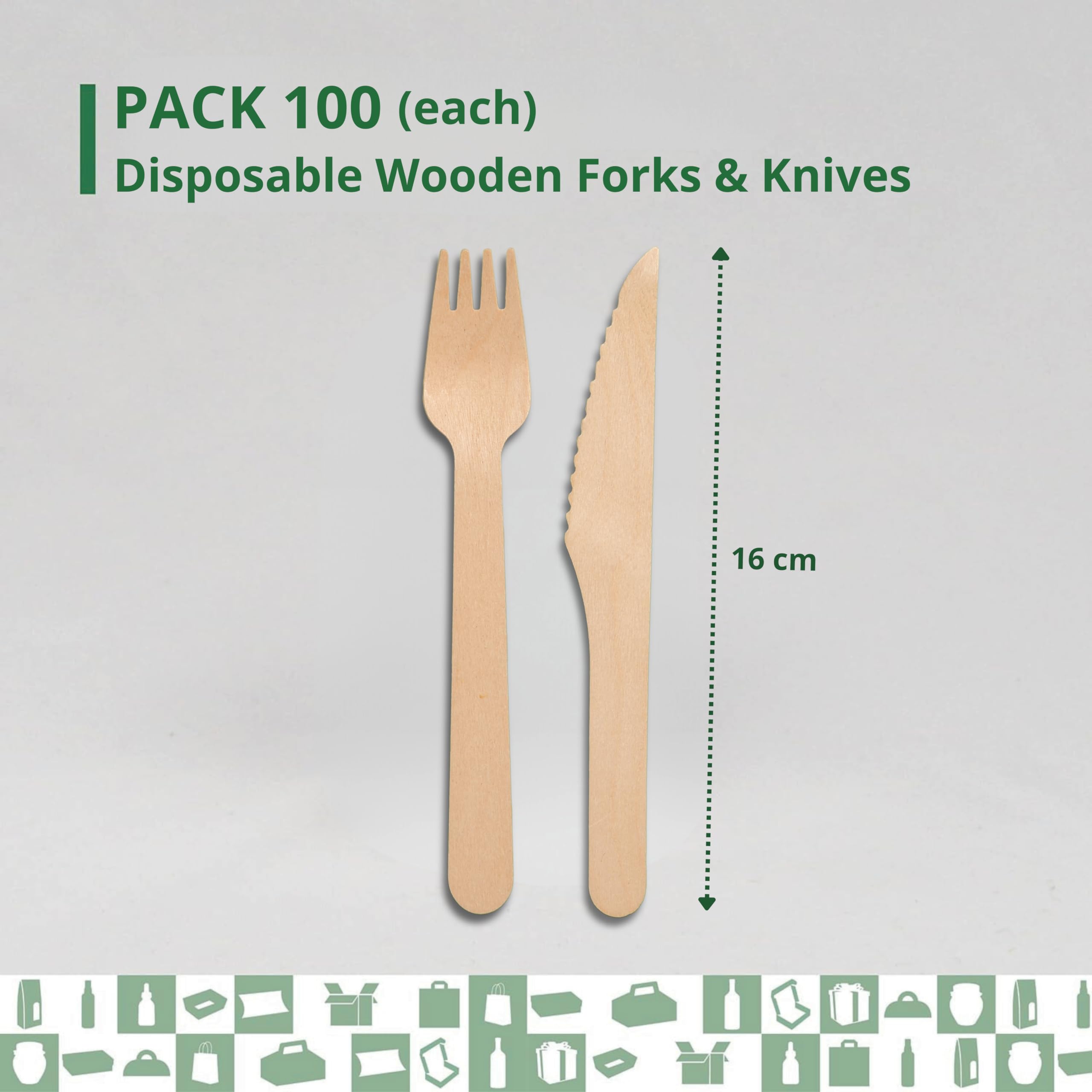 Forchetta di Legno Usa e Getta 16cm (1.000 Pezzi), forchette usa e getta
