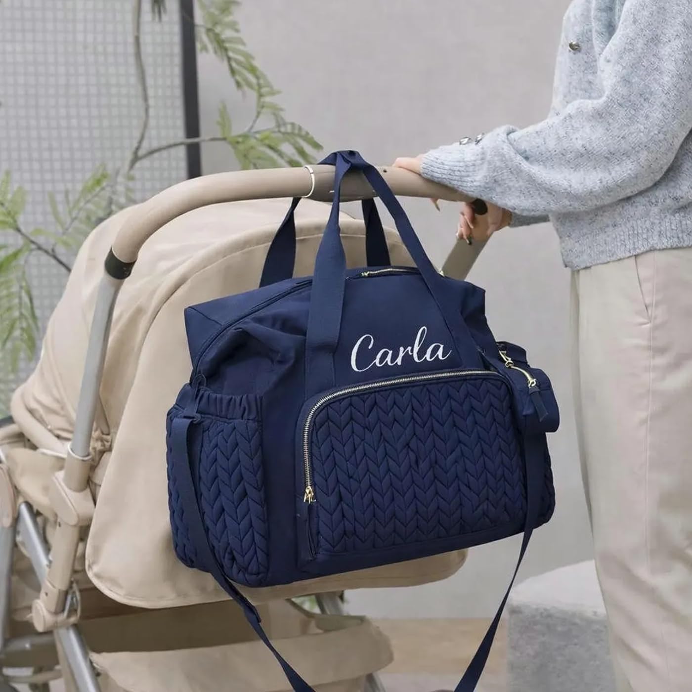 Sac de voyage de maternité personnalisé | Sac à langer | Sac multifonction personnalisé | | Sac bébé de grande capacité