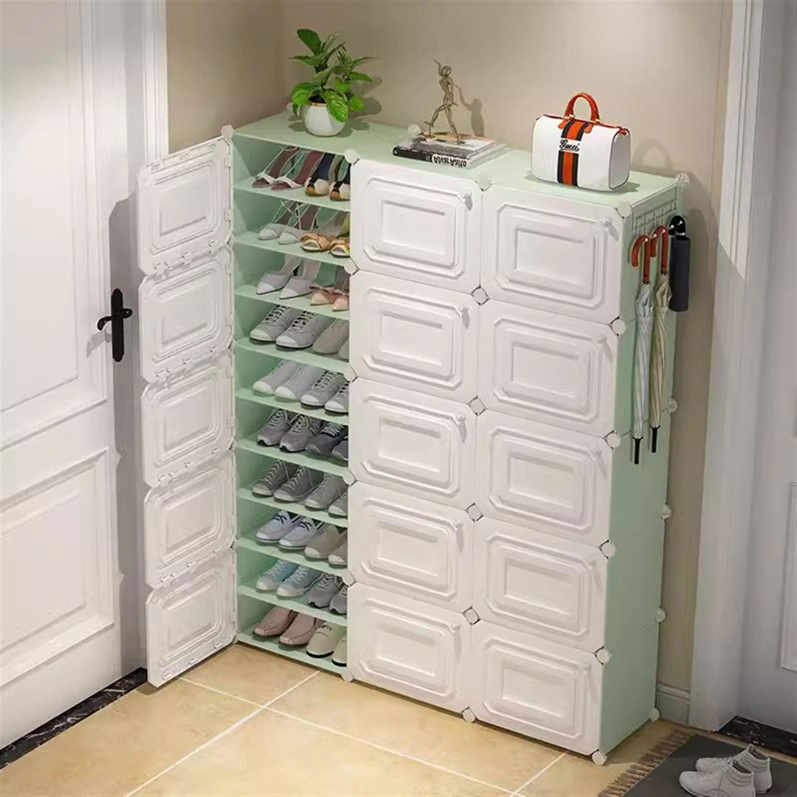 Amazon｜くつせいけいき シューズラックシンプルな家庭用玄関靴