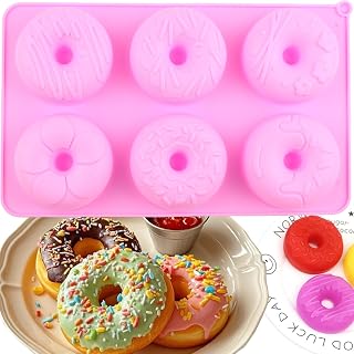 6 Cavity Donut Chocolate Molds Doughnut Pan Silicone Mold For Chocolate Candy