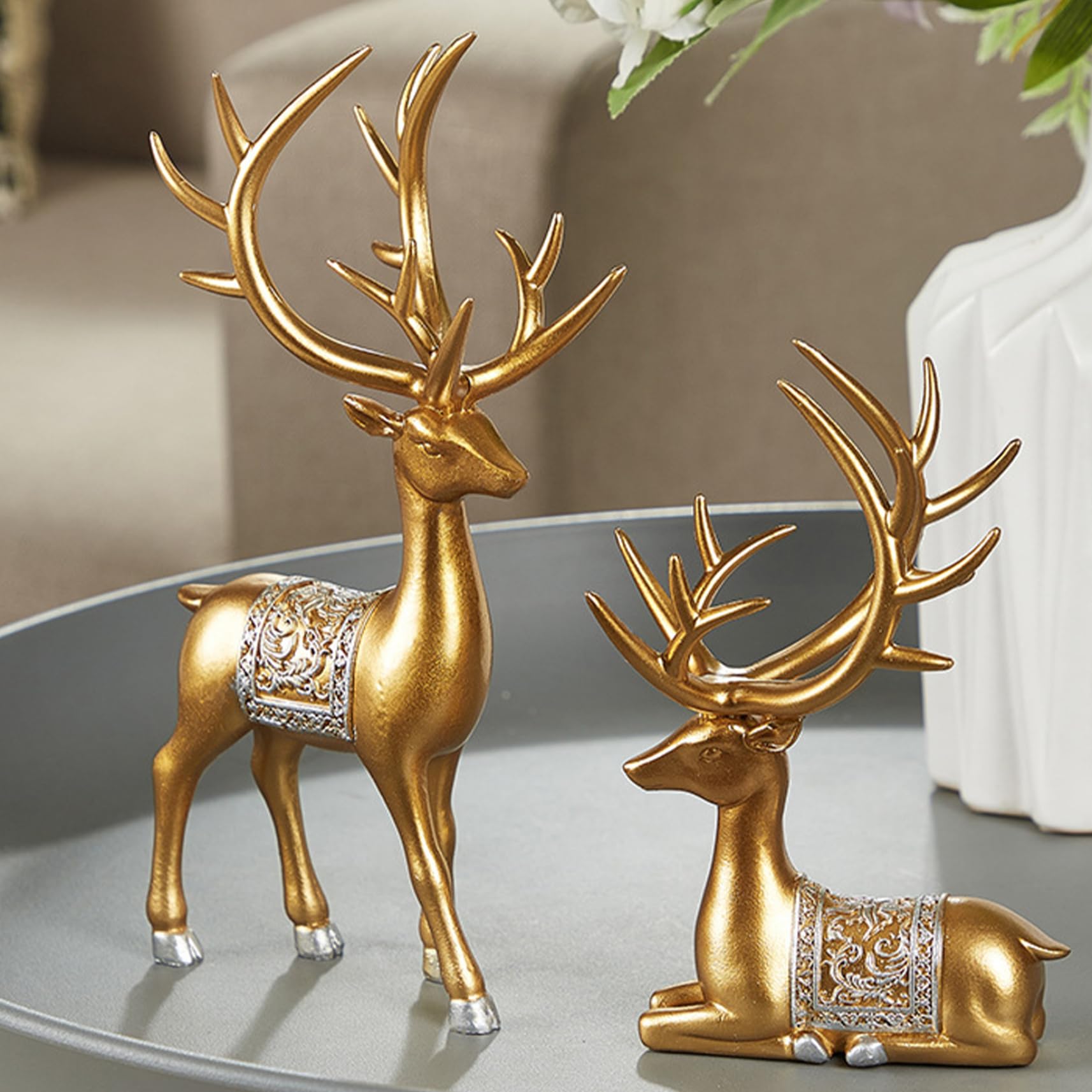 Amazon.com: Hperu Reindeer, 2PCS Christmas Decoration, Easy to