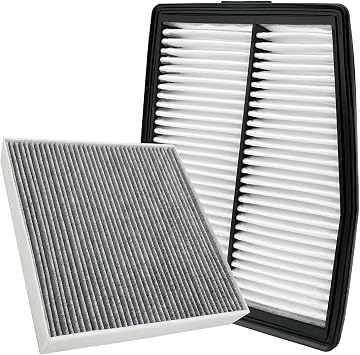 Cabin and Engine Air Filter Set Fits for Sportage Hybrid 2023-2025 2026, Sorento Hybrid, Santa Fe Hybrid 2021-2026, Tucson Hybrid 2022-2026, Sonata Hybrid 2020-2026, 97133L1000, 28113-L5100