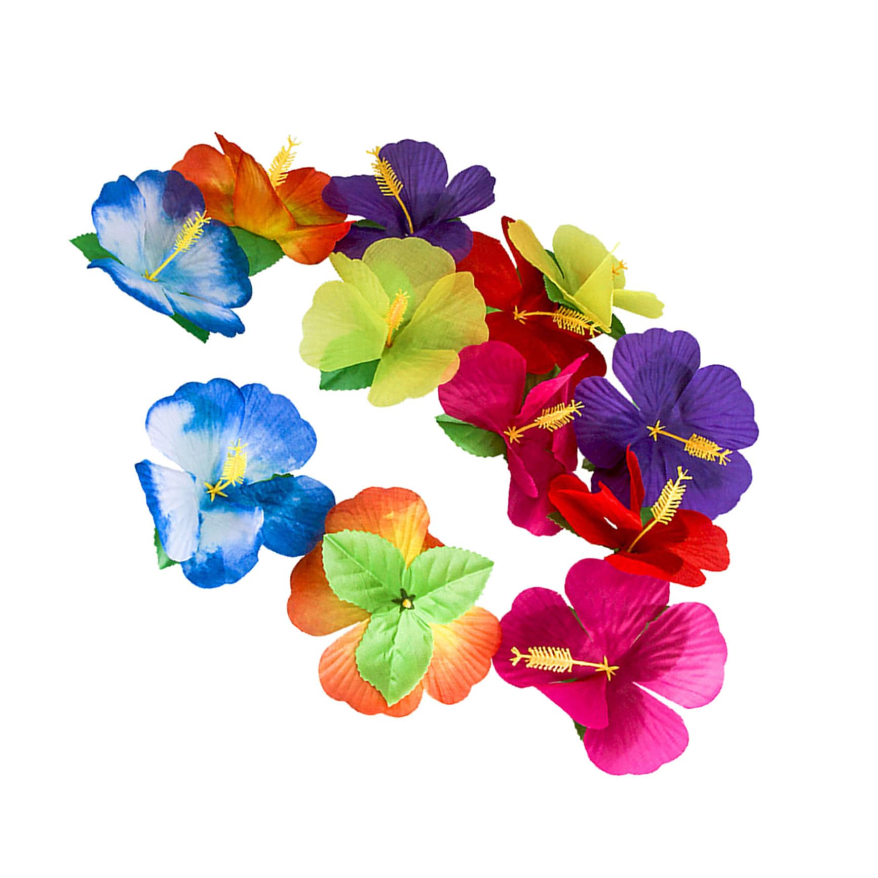 Fleurs tropicales artificielles hibiscus pour décoration fleurie sans arrosage