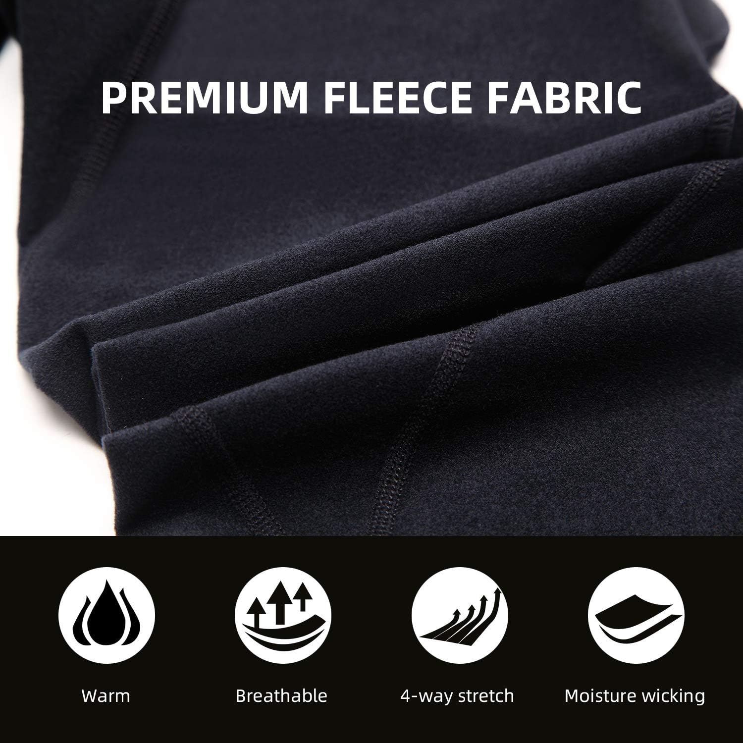 Souke Sports Fahrradhose Herren Lang 3D gepolsterte Legging Radsport Lange Hosen Atmungsaktiv Radhose Herren Lang für Herbst Frühling