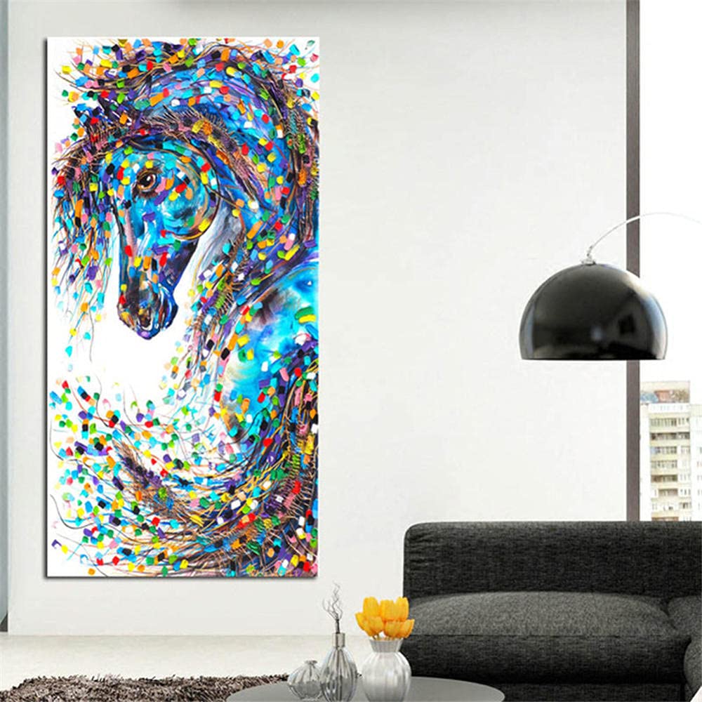 Kit Diamant Peinture Complète Cheval Graffiti Art 24x48inch