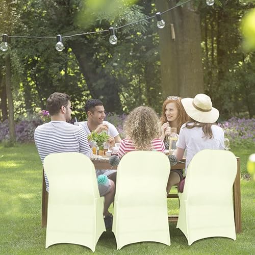 Vista 97 de Babenest Fundas plegables de elastano para sillas de Halloween, mejoradas, 10 unidades, universales, elásticas, lavables, protectores para bodas