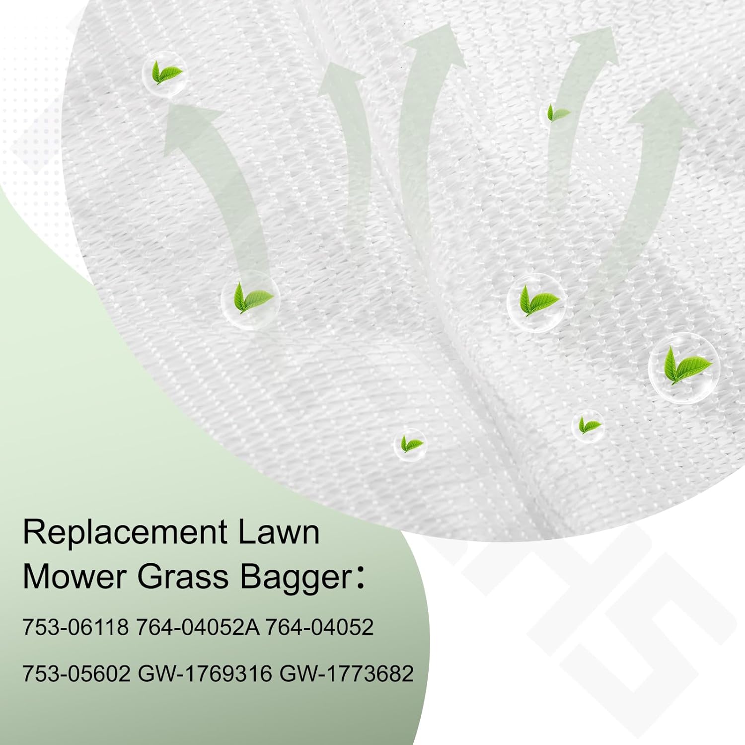 753-06118 Grassbag 2.6 Bushe Grass Bagger Bag 33" for Cub Cadet MTD Troy-Bilt TBWC33XP 19A20001 19A20001000 Lawn Mower, Replace 764-04052A 764-04052 753-05602 GW-1769316