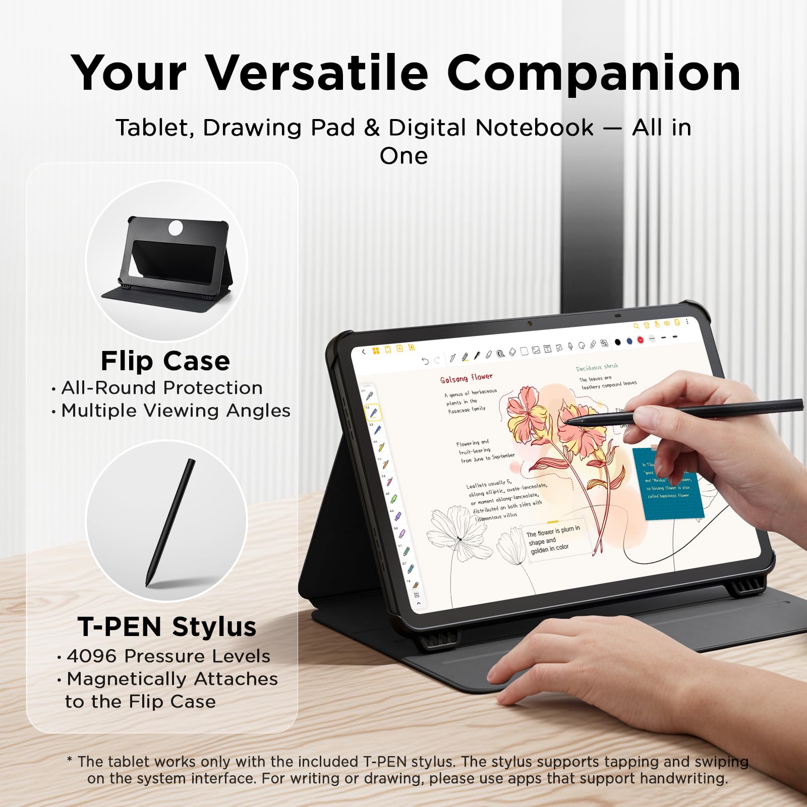 TCL NXTPAPER 11 Gen 2 Android Tablet, 11" Drawing Pad & Digital Notebook, Stylus & Flip Case Included, NXTPAPER 4.0 Display, Android 15, AI Tools, 8+8GB RAM, 128GB Storage, 8000mAh Battery, Gray