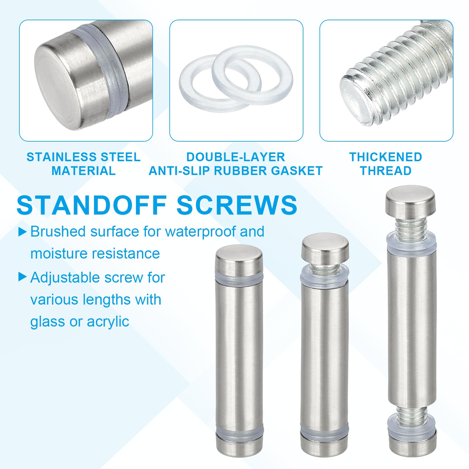 PATIKIL 1/2" x 2" Standoff Screws - Image 4