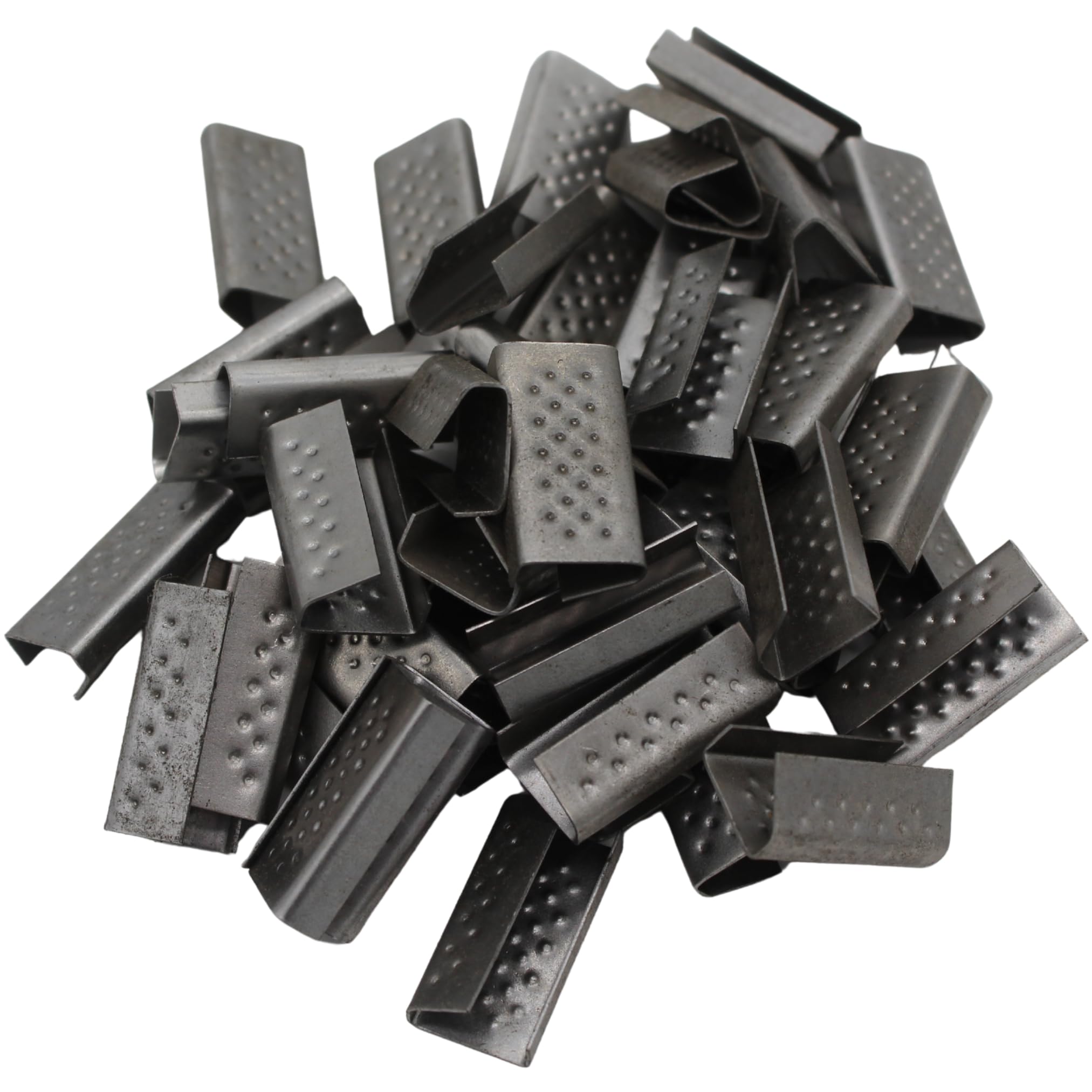 Verschlusshülsen 951 13 mm geriffelt für PP- und PET-Band (1000 Stück)