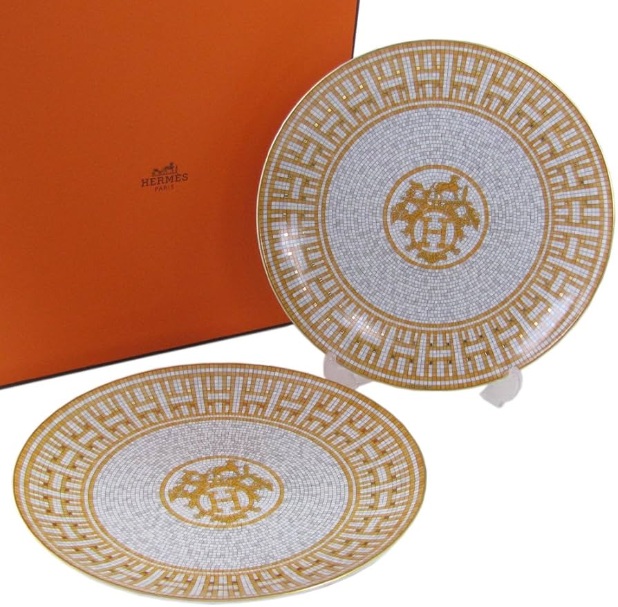 Amazon.co.jp: エルメス HERMES モザイク ヴァンキャトル 21cm