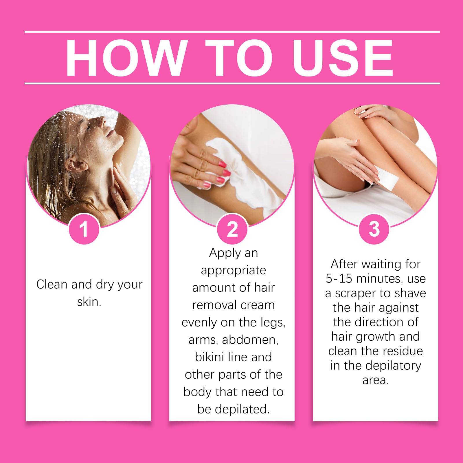 Crema depilatoria intima per donne e uomini, rimozione dei capelli e cura della pelle, crema depilatoria senza dolore e impeccabile, per viso, braccia, gambe, zona bikini e zone intime (10 pezzi)