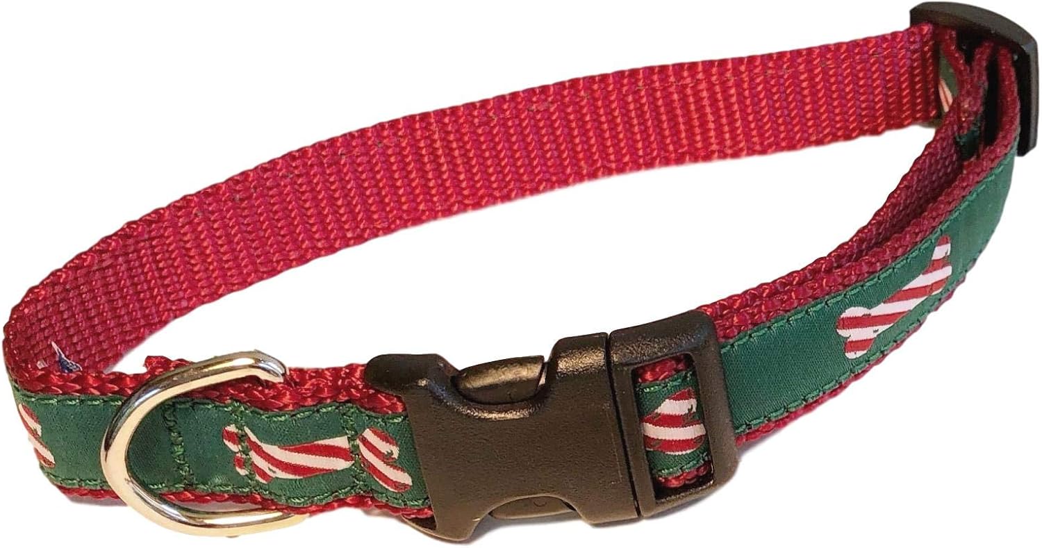 candy cane dog collar