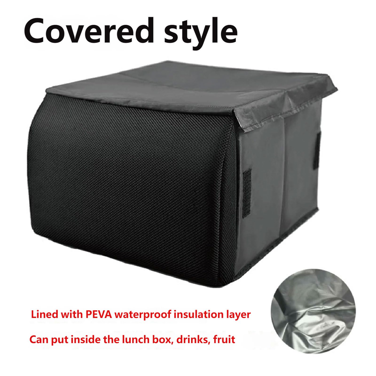 Scatola organizer multifunzione per auto, 30 l, pieghevole, per sedile posteriore o bagagliaio, organizer per auto da viaggio