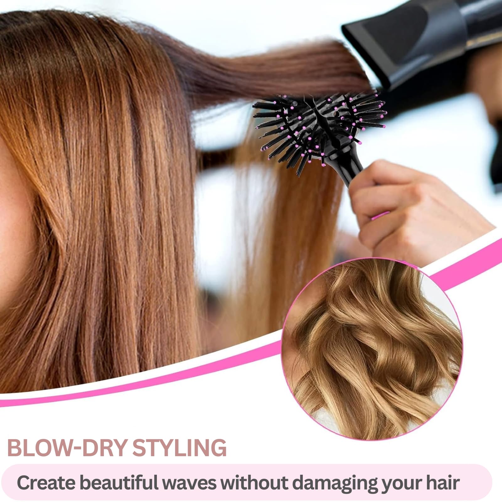 MIXUP Mixup! 3D Bomb Curl Spherical Detangling Hair Brush For Curly Hair Styling - View #10