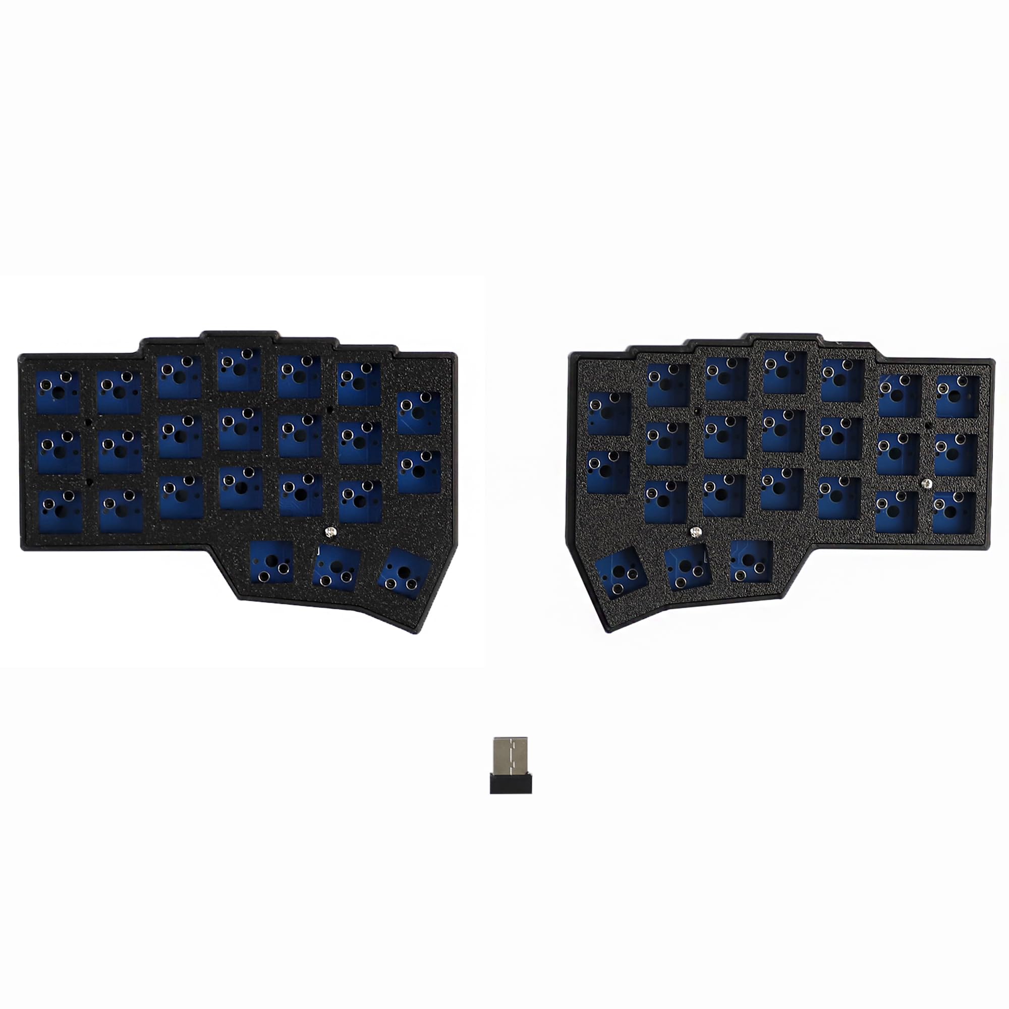 YMDK Corne V4 Tastiera Wireless Split 2.4Ghz 46 Tasti Ergonomico Hotswappable Layout 40% Flacone in Resina 3D Tutti I Tasti Programmabili Mini Kit Tastiera Da Gioco Indipendente