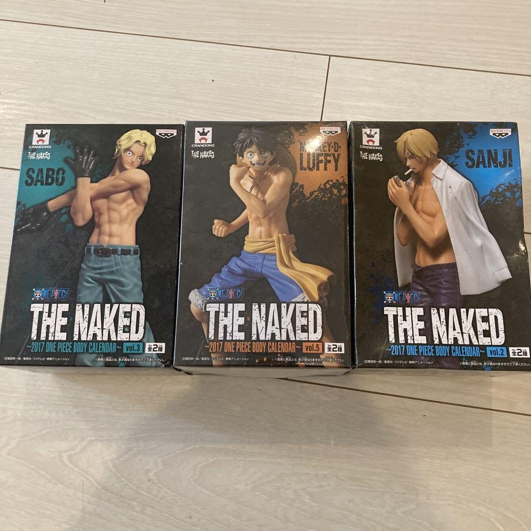 ワンピース BODYカレンダー 2017 ルフィ・ゾロ・サンジ・ロー・エース