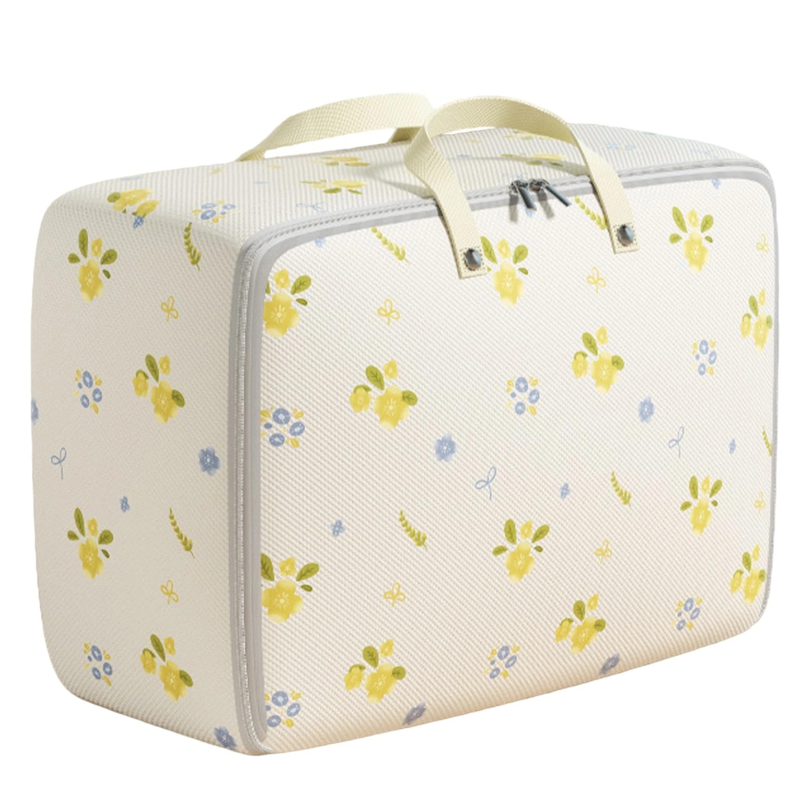 Tsophreniq Reinforced Moving Storage Bag with Double Zippers Waterproof Oxford Fabric for Blankets Bedding Clothes Foldable Quilt Clothes Compression Packing Bags