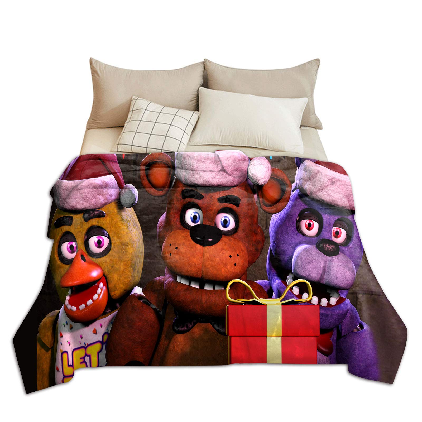 Five Nights At Freddy's 3D Decke - Micro-Fleece 127x152cm Für Kinder