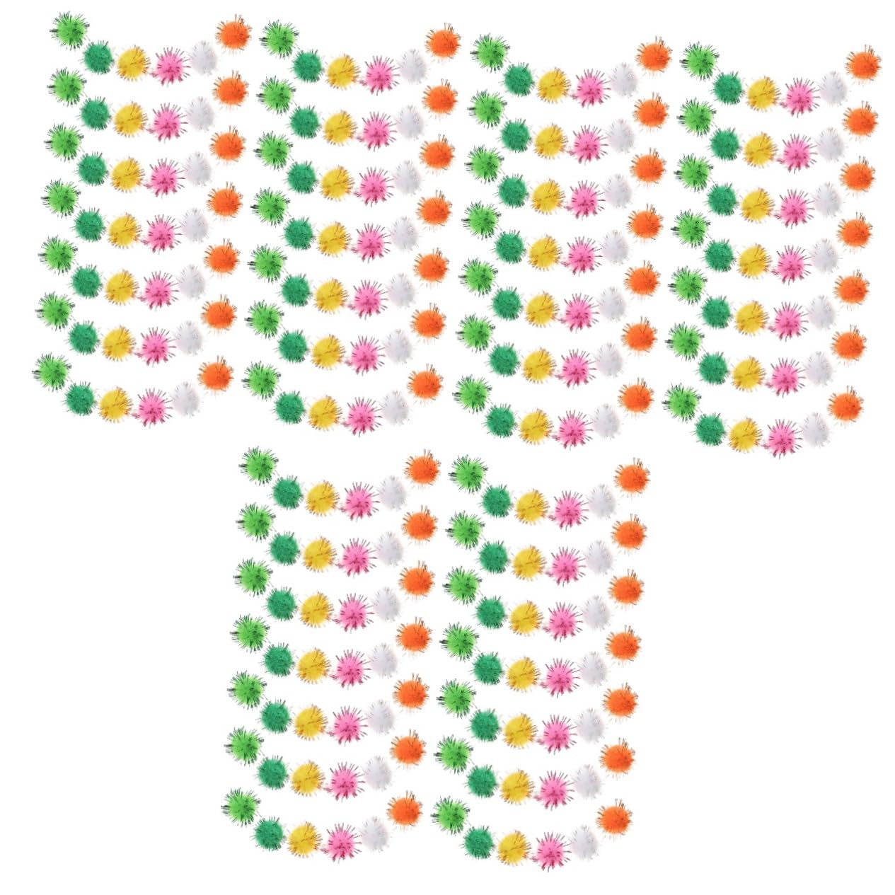 SHINEOFI 3000pièces Lot De Pompons Multicolores Pour Bricolage Accessoires Créatifs Pour Décoration Artisanat Pour Vêtements Et Accessoires