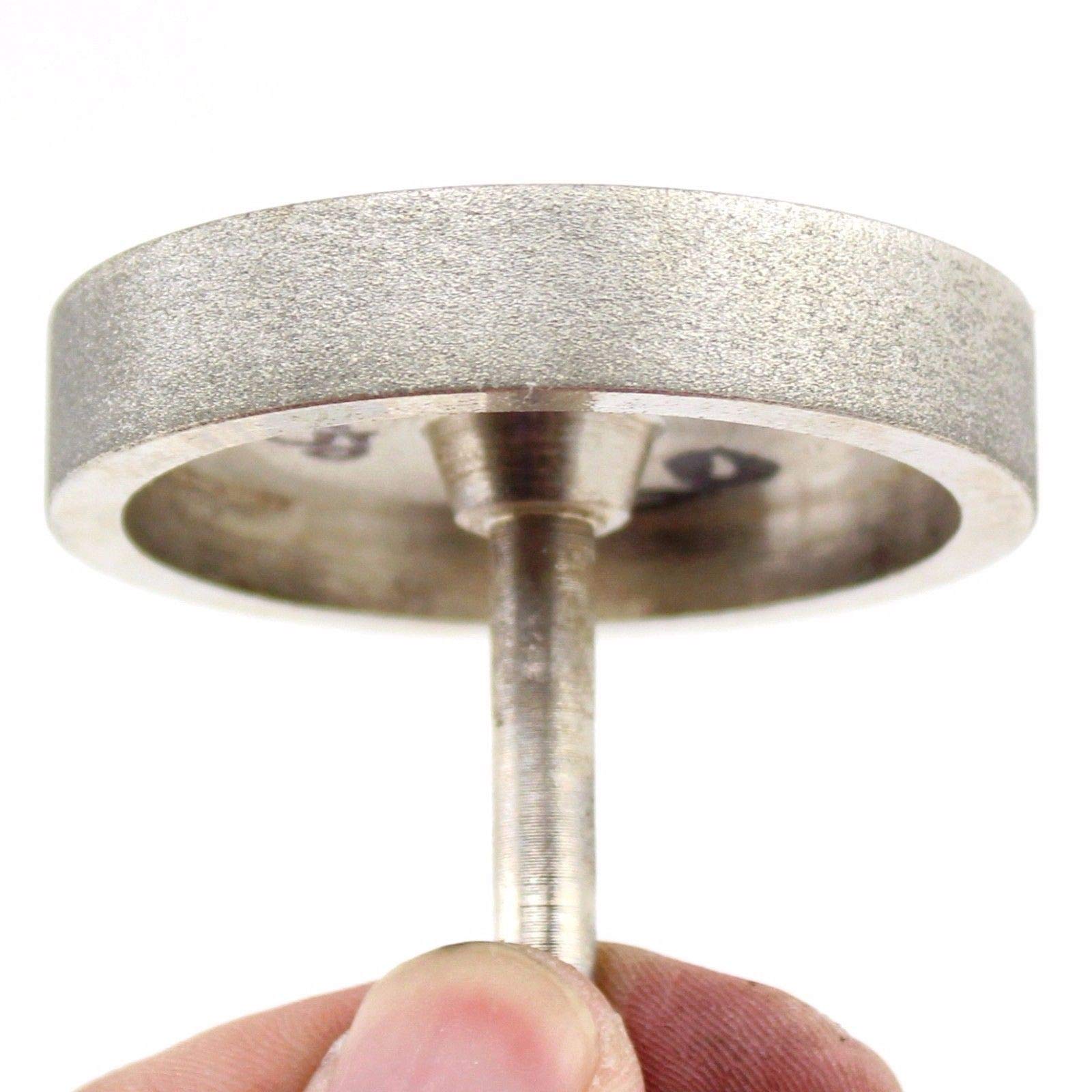 Muela de rectificado cilíndrica con puntas montadas 60 mm y 2-3/8" recubierta diamante wanglan(150 Medium)
