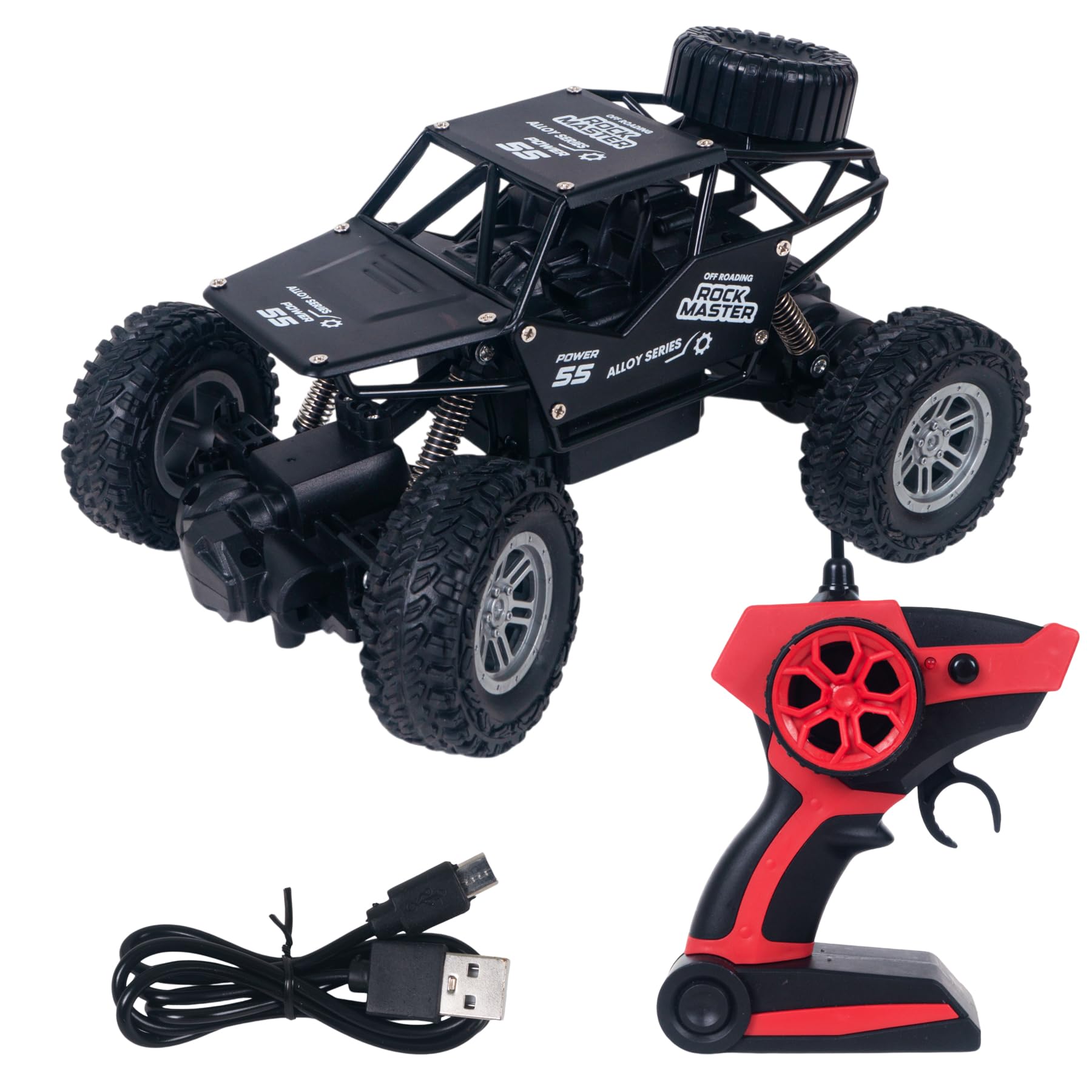 WISHKEY Rock Crawler Toy Remote Control Car for Kids, 1:18 Scale 4 Channel Rechargeable RC Car 4x4 Offroad High Speed, All Terrain RC Monster Truck Remote Control Toy, Black, 4+ Years (Pack of 1) (B0DFH4TXCS) Amazon Price History, Amazon Price Tracker