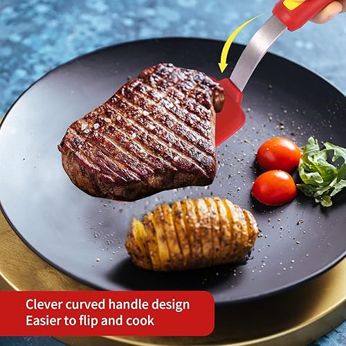 Miniatura 4 de Espátulas de cocina de silicona, resistentes al calor, juego de espátulas a prueba de derretimiento para utensilios de cocina antiadherentes,