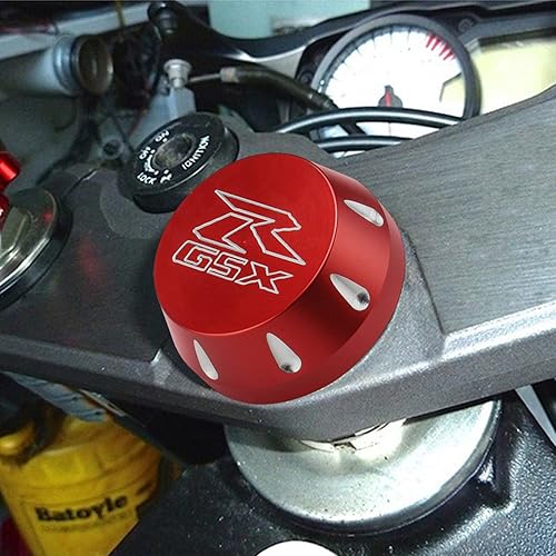 Miniatura 4 de OSBUN Tapa central de yugo con vástago de árbol triple para Suzuki GSX-R 1000 2009-2020, GSX-R 600 2006-2020, GSX-R 750 2006-2020 (rojo)