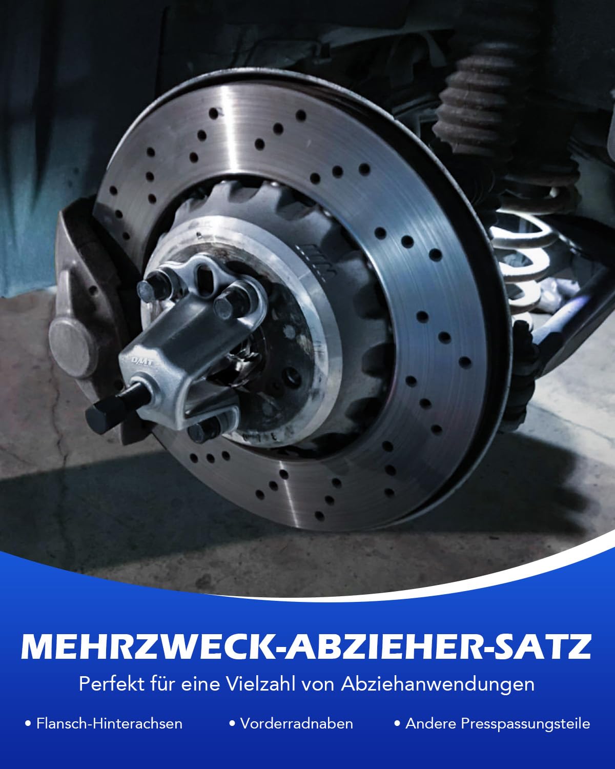 Orion Motor Tech 9-in-1 Gleithammer Set, Universal Radnabenabzieher und Radlager Abzieher Werkzeug, Schwerlast Zughammer Satz für Innen- und Außenabzieher, Antriebswellen im Koffer