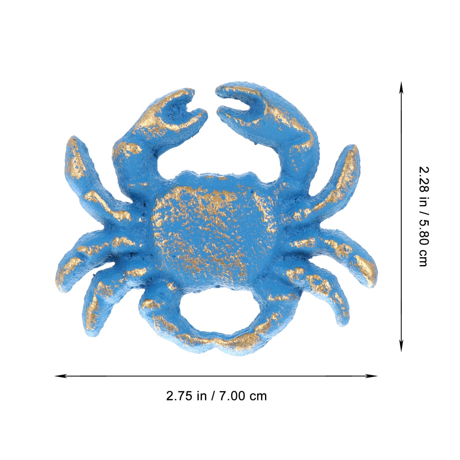 Maniglie per Mobili Stile Marino Retrò, 4 Pezzi in Ferro Blu, Facile da Installare, per Armadi e Credenze, Decorazione la Casa
