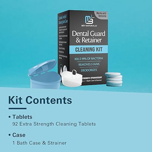 Miniatura 12 de Estuche de baño para dentaduras postizas y estuche de retenedores, taza de baño para retenedores Invisalign, kit de limpieza de dentaduras dentales