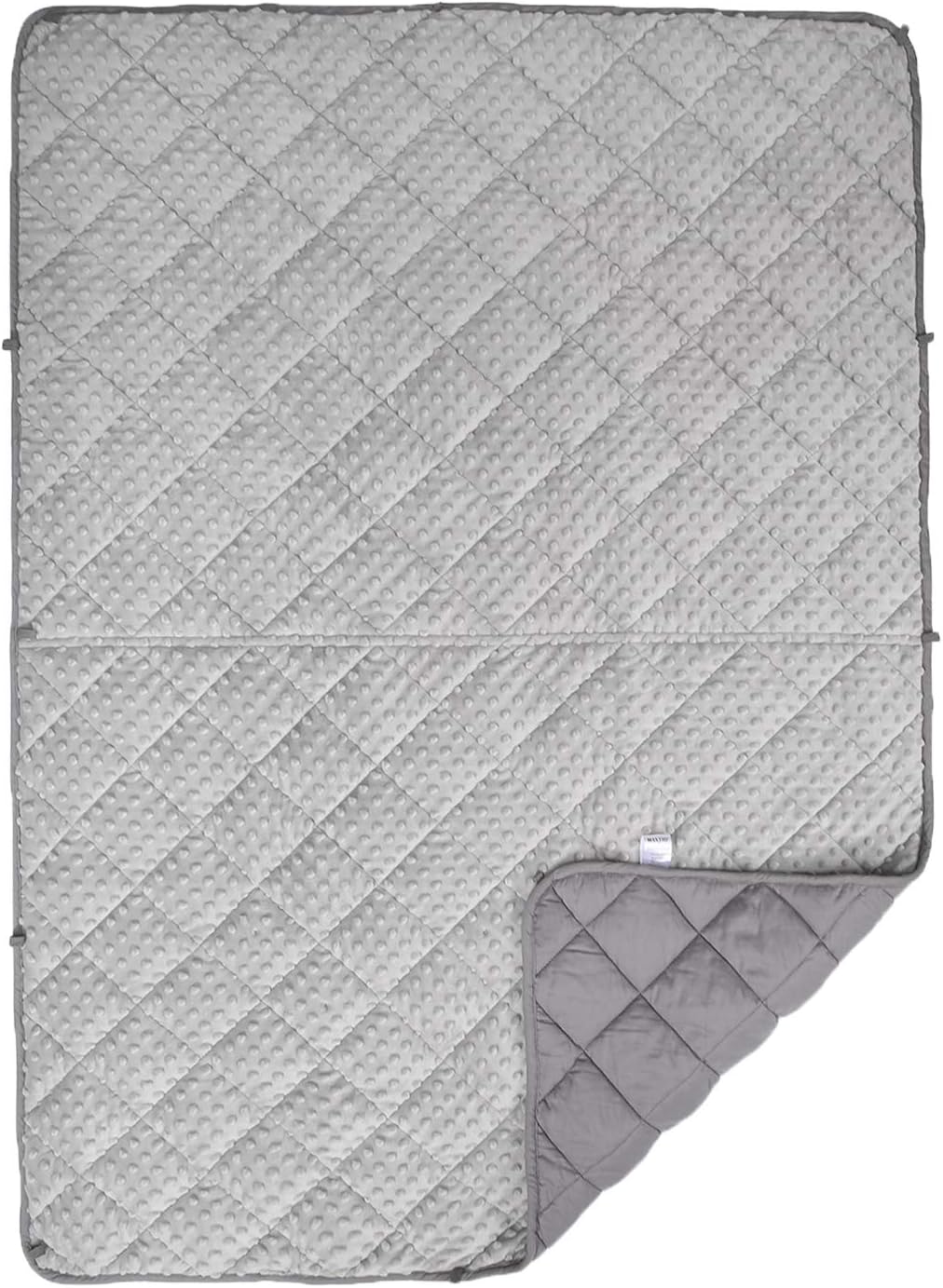 MAXTID Weighted Blanket for Kids 7 lbs 41x60 Luxurious Kids Heavy Blanket with Glass Beads, Best for 60-80lb Children Grey 41"x60" 7lbs