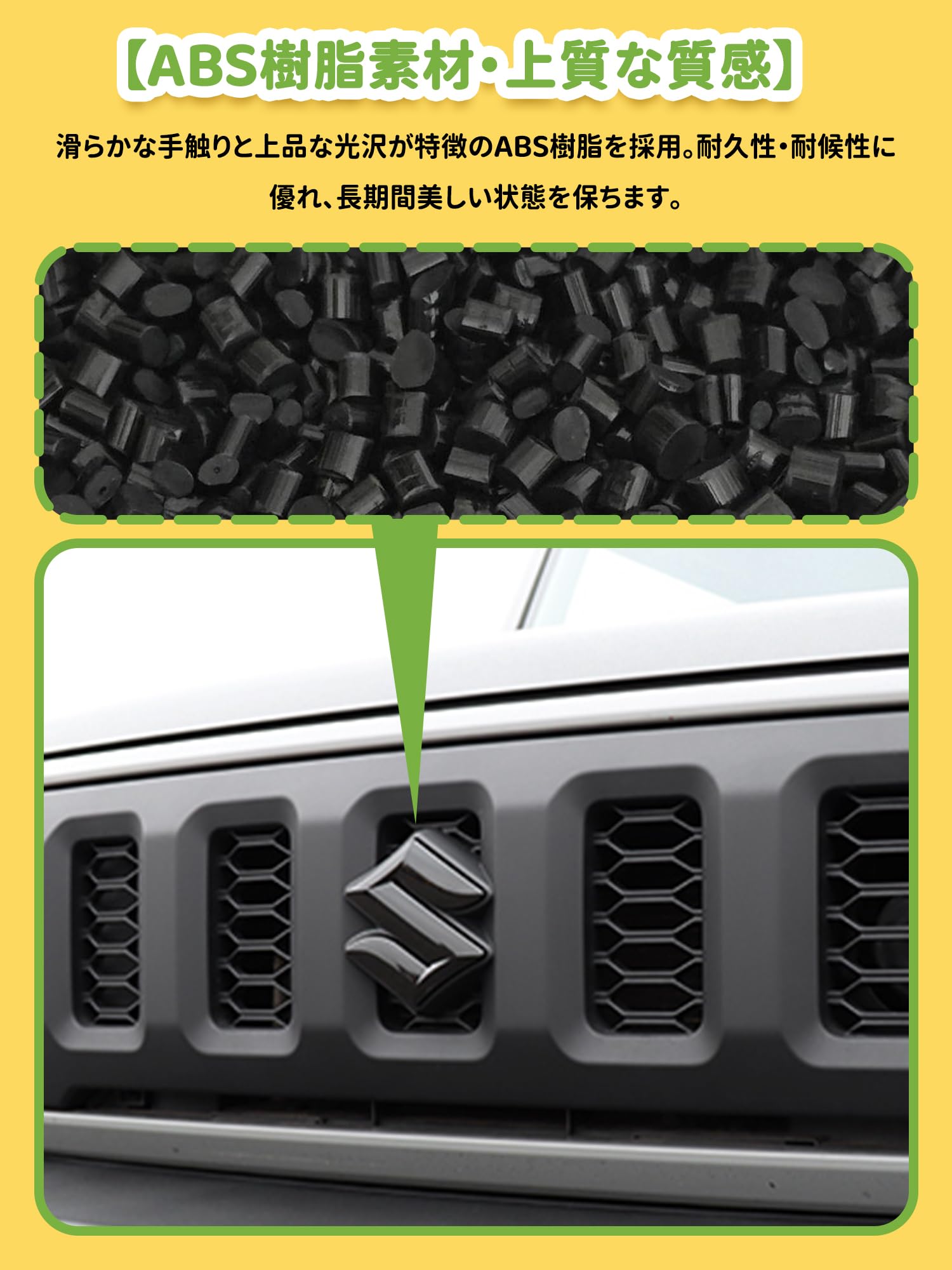 Amazon | 新型スズキジムニー グリル Sマーク JB64 ジムニーシエラJB74