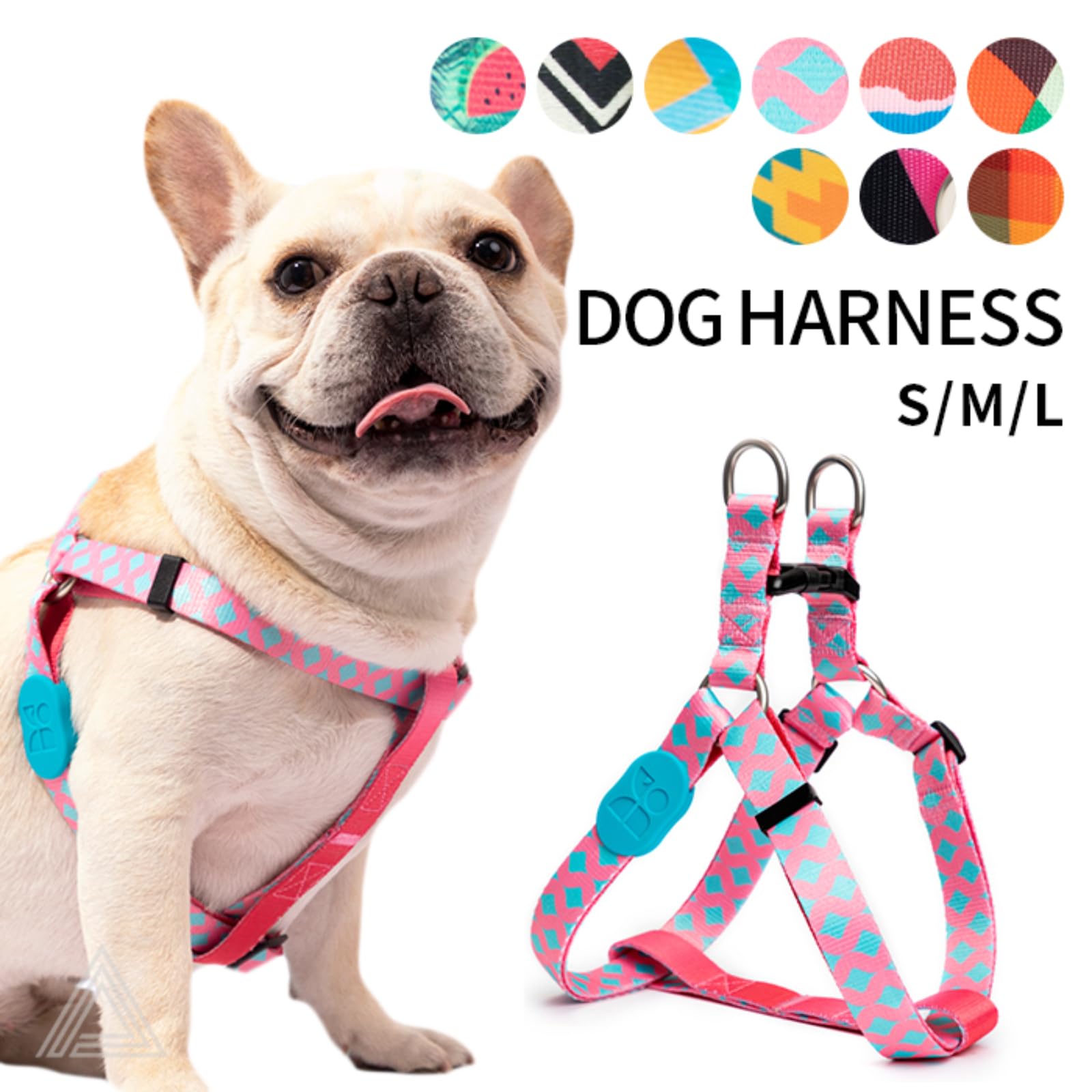 Amazon | ハーネス 軽量 犬 カラフル 胴輪 フレンチブルドッグ