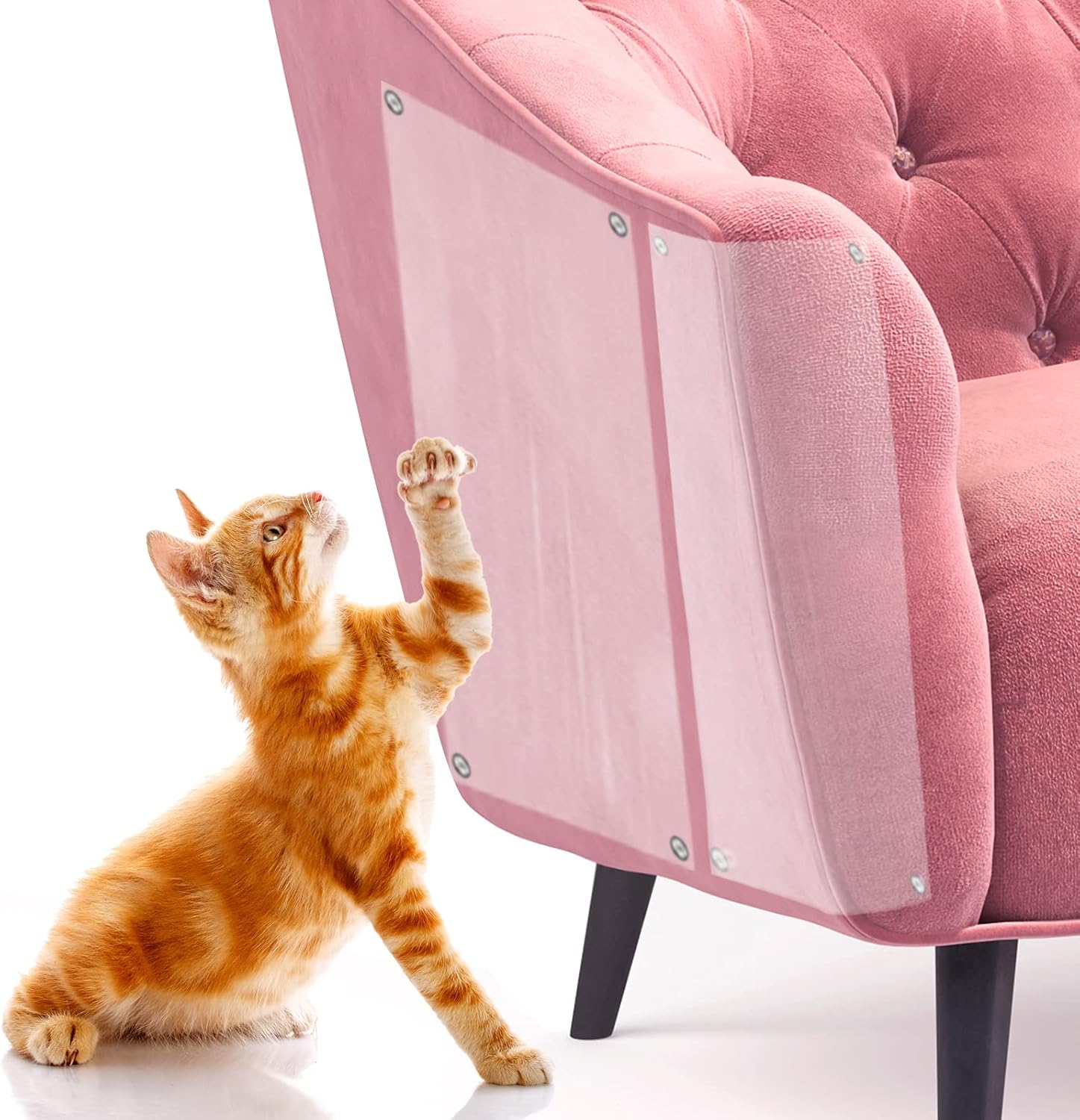 Furniture Protectors from Cats,Couch Protector for Cats,Pet No Scratch Sofa Corner Clear Cat Scratching pad ,XL17in,12in Clear Couch Protectors from Cats Scratching, cat Furniture Protector : Pet Supplies