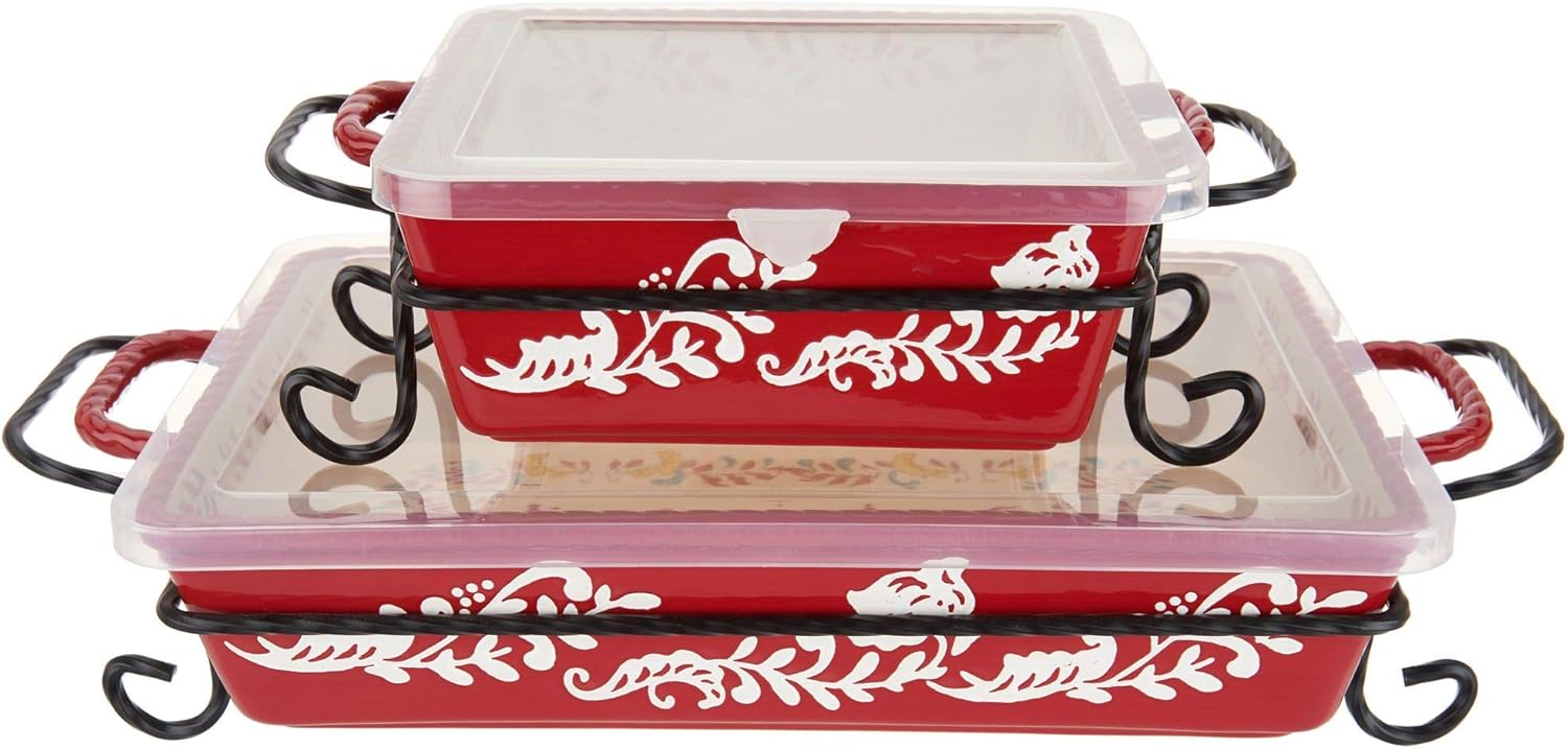 Valerie Bertinelli 4Piece Bake & Serve Set w/Lids Model