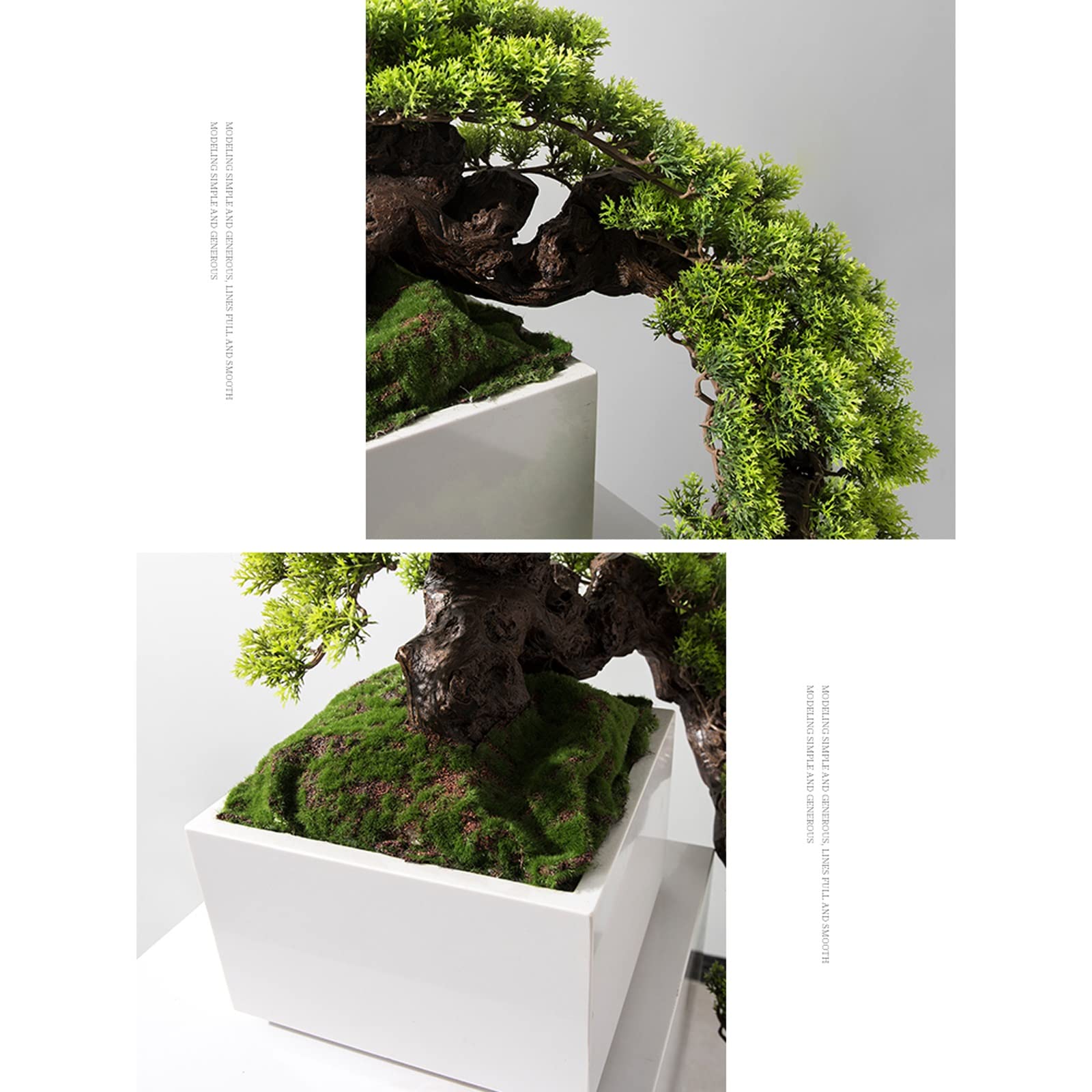 Artificielle Bonsaï Arbre Artificiel Artificia Plantes en Pot Fausses Plantes Fausse Plante for la décoration intérieure, Fausse Plante Blanc Pot for la décoration de Bureau Plante Artificielles