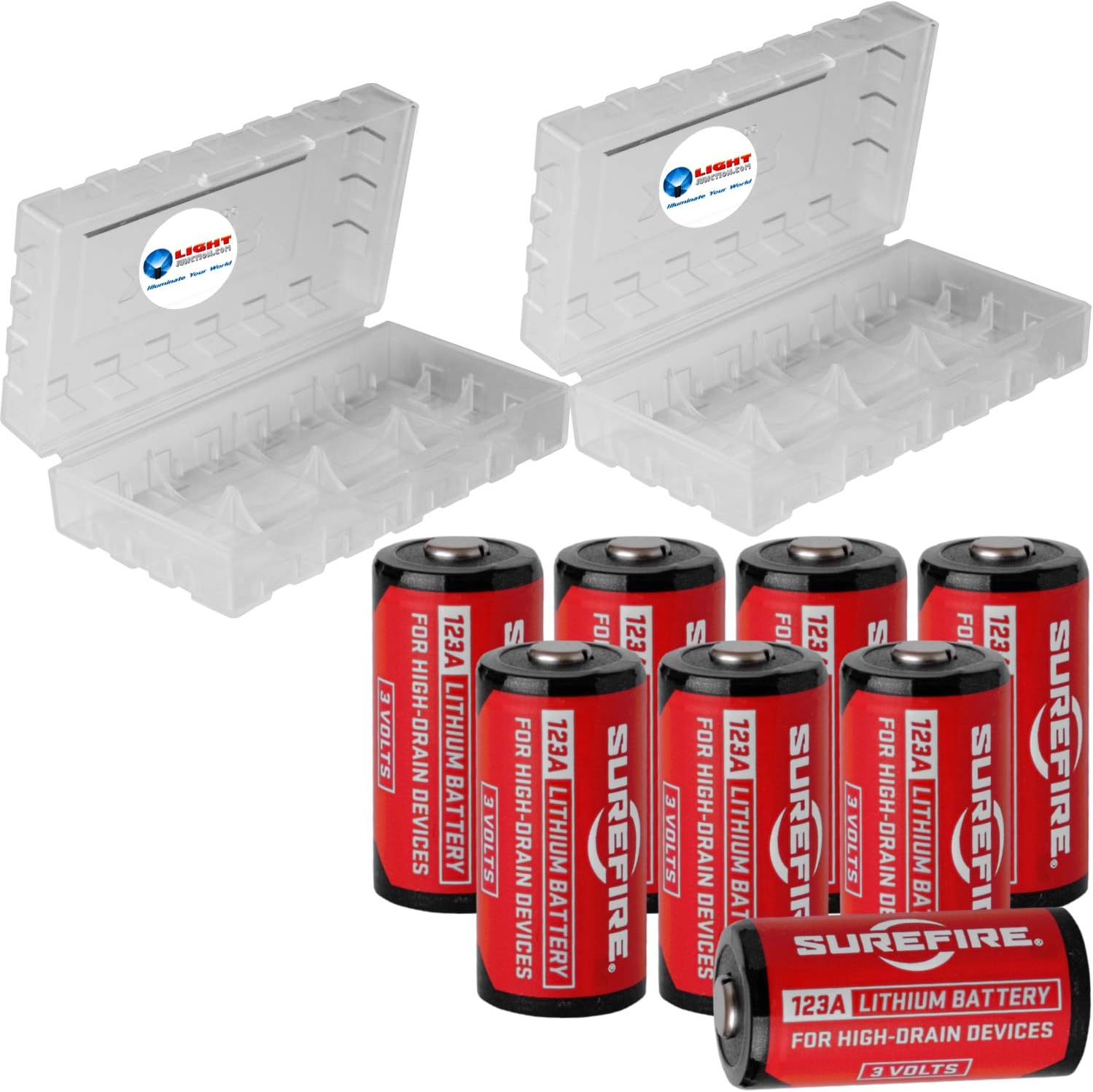 EdisonBright 12 Pack SureFire CR123A lithium batteries (Made in USA) SF123A BBX3