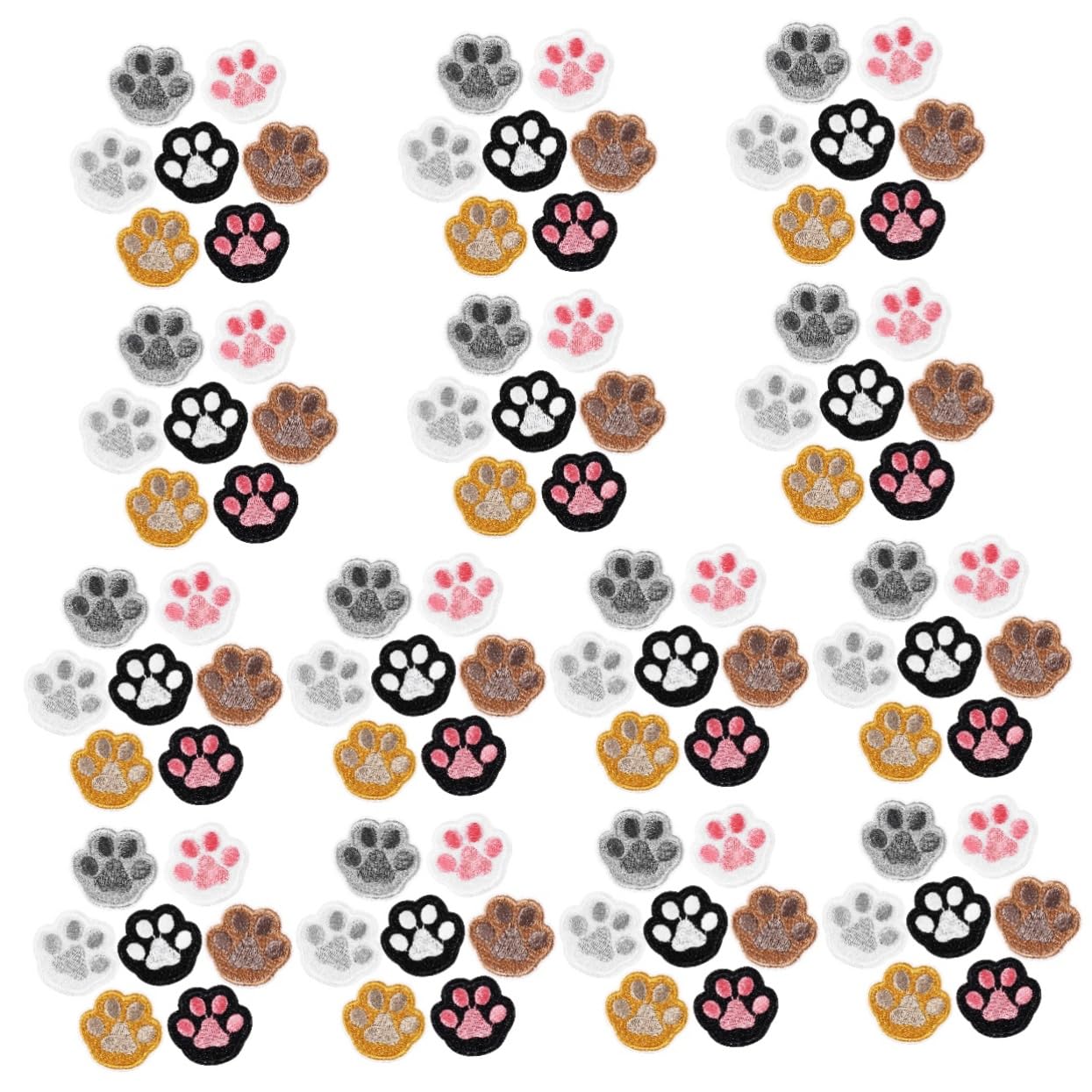 Lurrose 98pièces Patches Autocollants Forme De De Chiens Patches Thermocollants Autocollants Pour Vêtements Sacs Chapeaux Et Bricolage