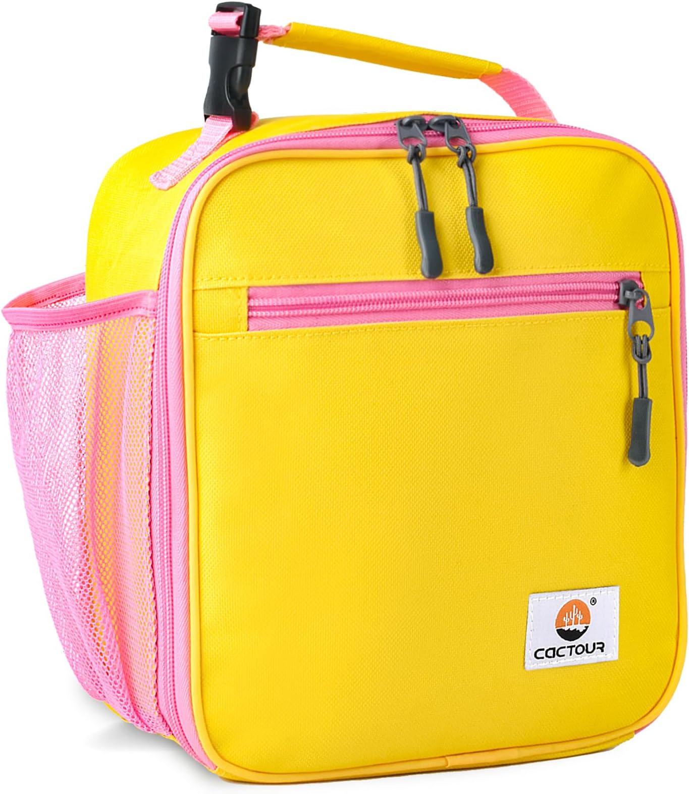 CaCTOUR Lunch Box Kids,Premium Insulated Lunch Bag for Girls Boys,Soft Bag Mini Cooler Back to School Thermal Reusable Lunch Bag for Work School Picnic (Yellow)