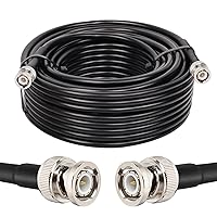 Vista 18 de RG8X - Cable coaxial BNC macho a BNC macho de 3 pies, 2 unidades, 50 ohmios, pérdida ultra baja para antena, radio RF, módem, osciloscopio