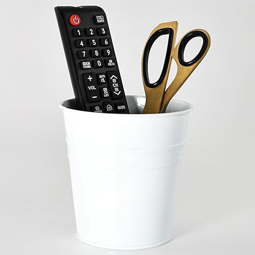 Miniatura 4 de Vasos para escritorio, soporte de metal para lápices, soporte de almacenamiento para rotuladores, organizador de artículos de escritorio de