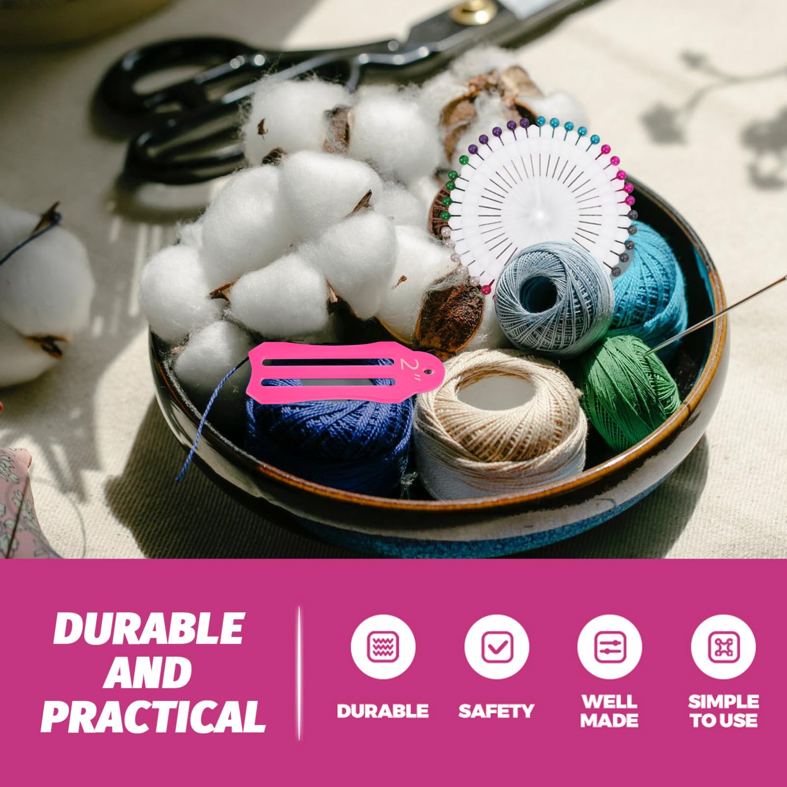 Hemobllo 5sätze Nähpins Mit Faltbarem Maßband Und Bunten Positionierungsperlen Teiliges Set Für Quilting Und Kreative Nähprojekte Langlebig Und Praktisch