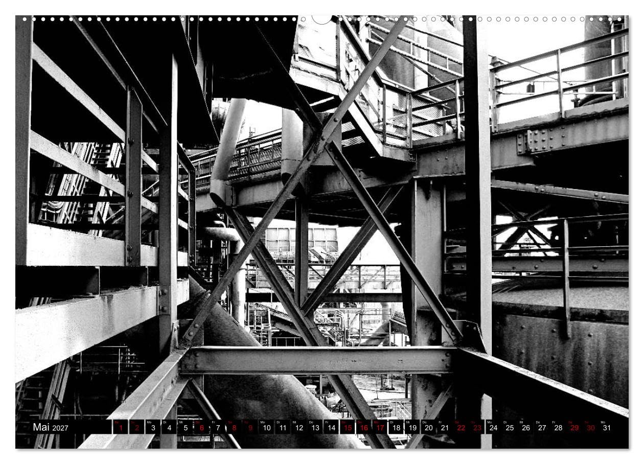 CALVENDO - LaPaDu-Hüttenwerk Duisburg (hochwertiger Premium Wandkalender 2027 DIN A2 quer), Kunstdruck in Hochglanz: Industriekultur vom Feinsten