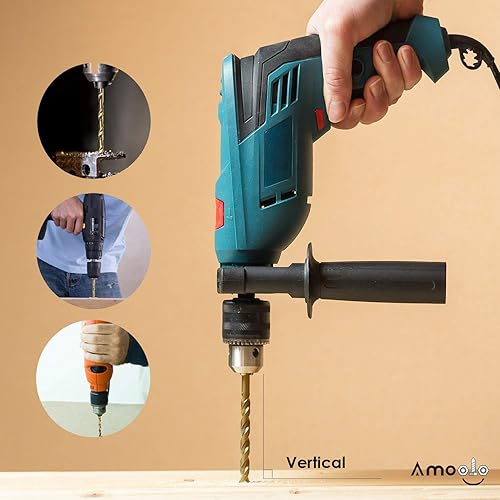 Miniatura 7 de amoolo 10brocas de impacto de 14de pulgada con vástagos hexagonales, de titanio 4341 HSS de alta calidad, para madera, acero, metal y plástico, con