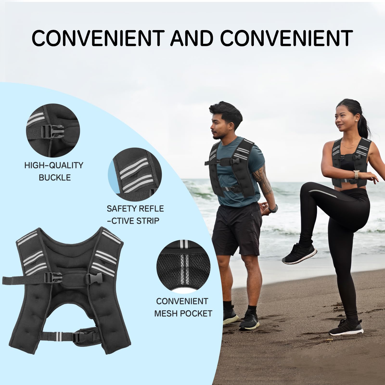 Gilet Lesté Fortify - Parfait Pour Le Fitness, La Course Et L'entraînement De Force
