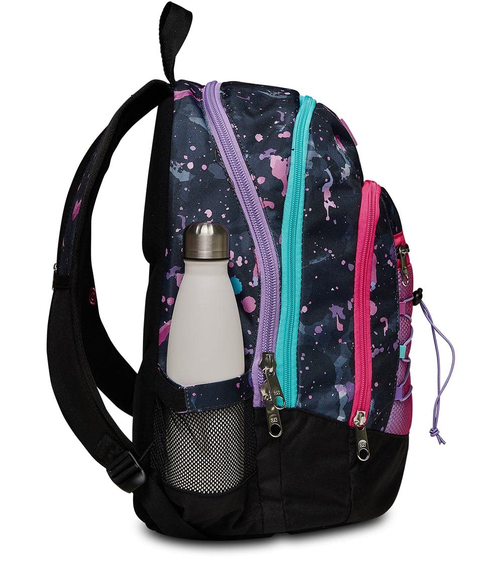Seven Zaino Scuola Advanced a Doppio Scomparto con Tasca Porta PC Portatile e Tasca Porta Borraccia, Unisex-Bambini e Ragazzi,