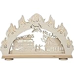 Saico Natural Wood Candlestick 52 x 32 x 4.5 cm